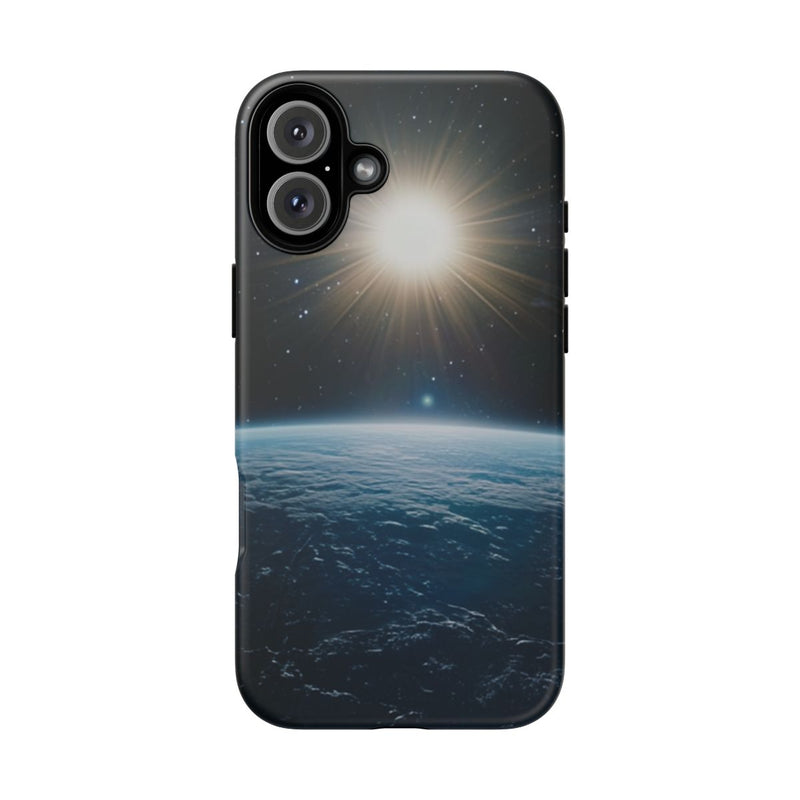 Zonnige Aarde vanuit de Ruimte