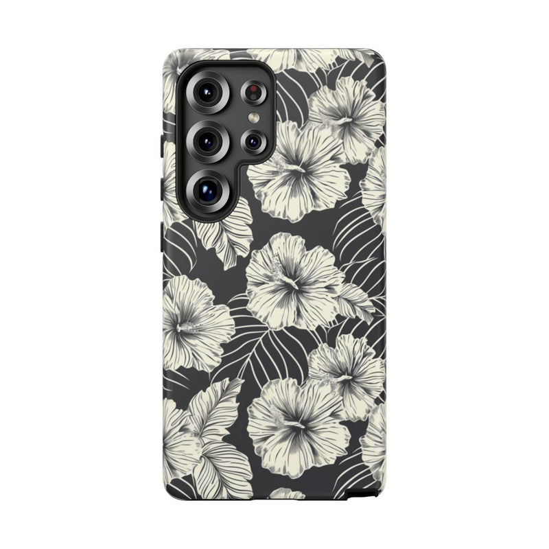 Monochroom Bloemenpatroon
