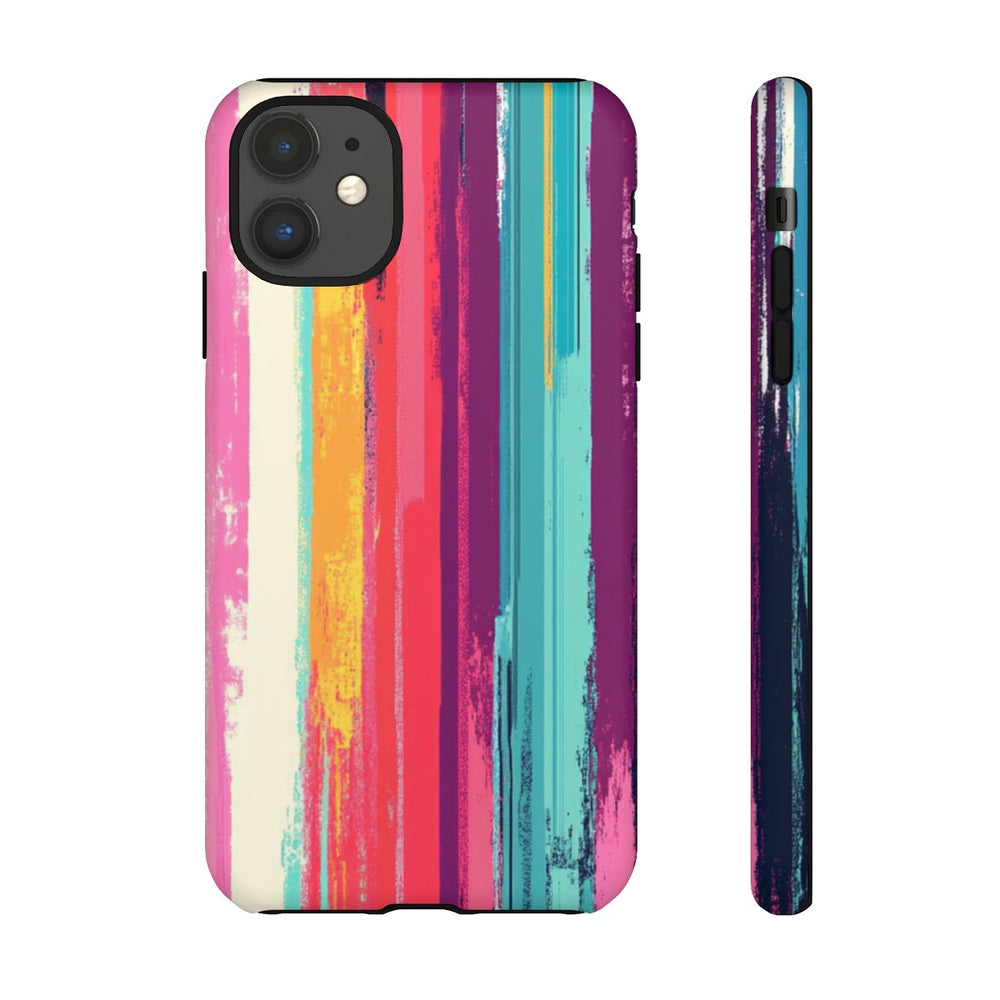 Levendige Verticale Strepen Abstracte Kunst