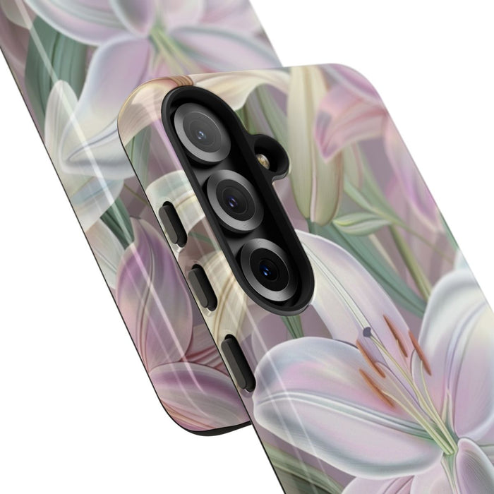 Pastelkleurige Paaslelies Bloemenpatroon