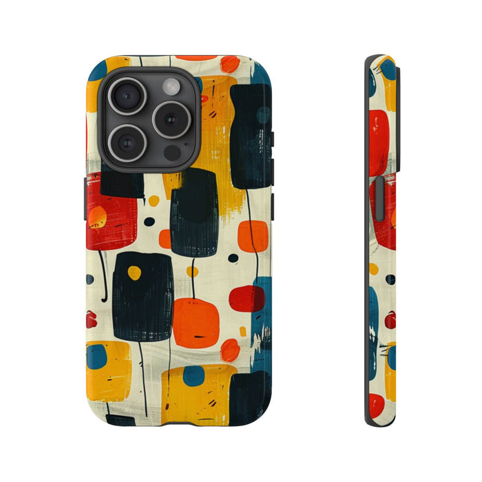 Mid-Century Abstract Geometrisch Patroon