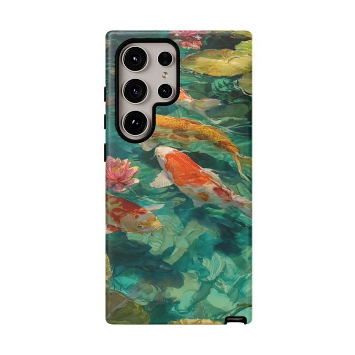 Kleurrijke Koi Karpers en Waterlelies