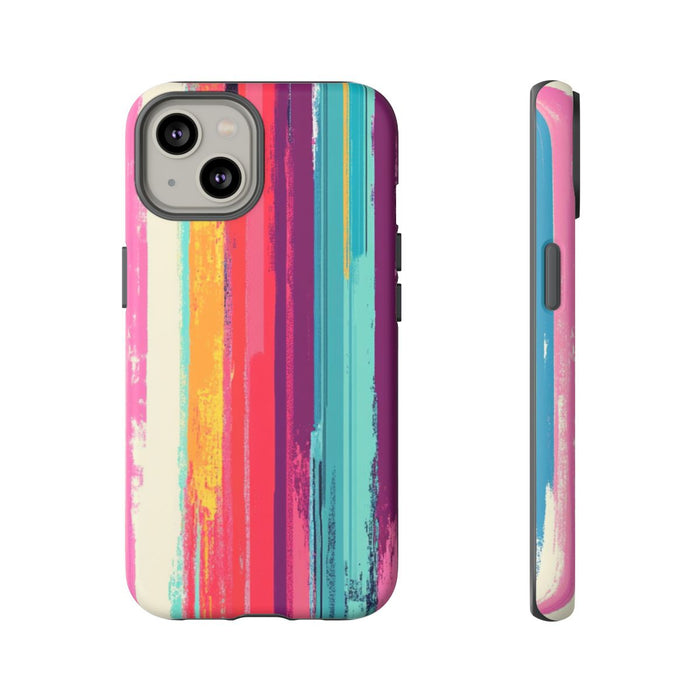 Levendige Verticale Strepen Abstracte Kunst