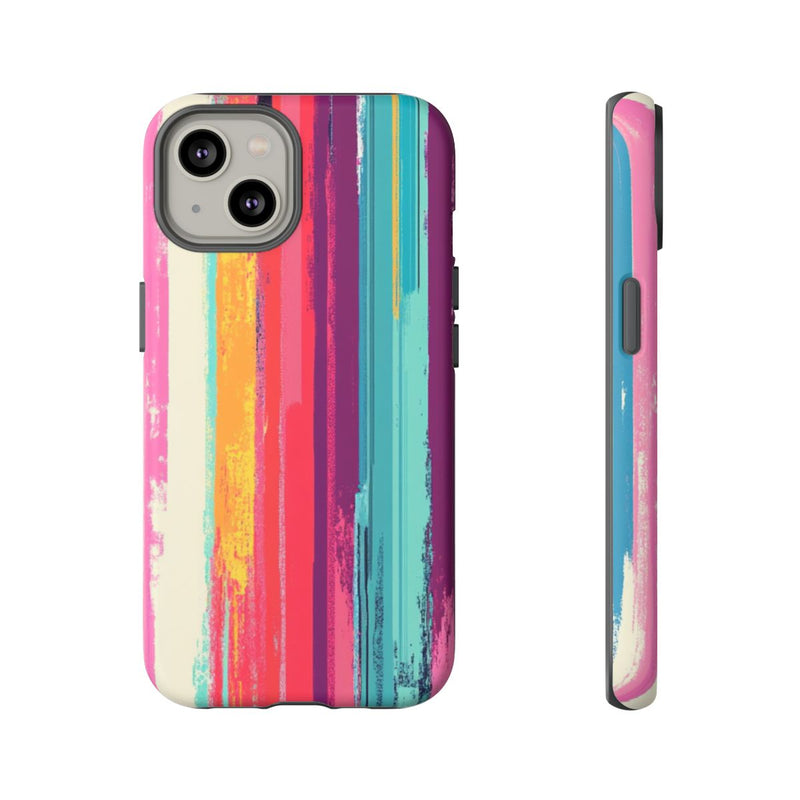 Levendige Verticale Strepen Abstracte Kunst