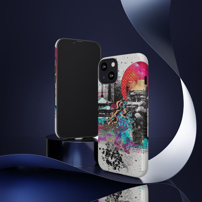 Abstracte Japanse Zen Tuin Collage