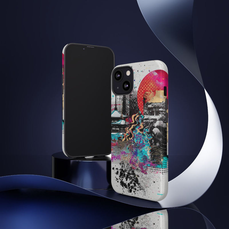 Abstracte Japanse Zen Tuin Collage