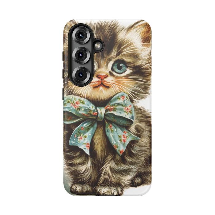 Schattige Retro Kitten met Strik