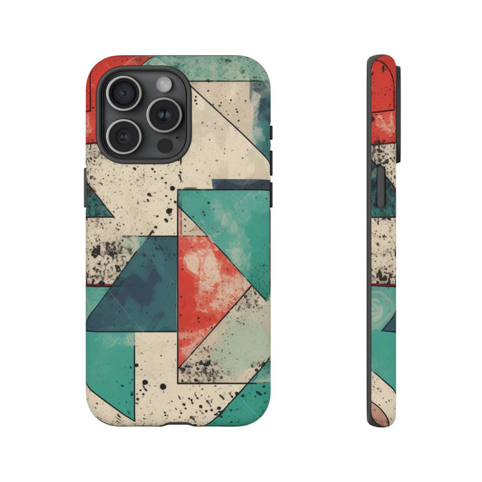Abstract Geometrisch Patroon in Gedempte Kleuren