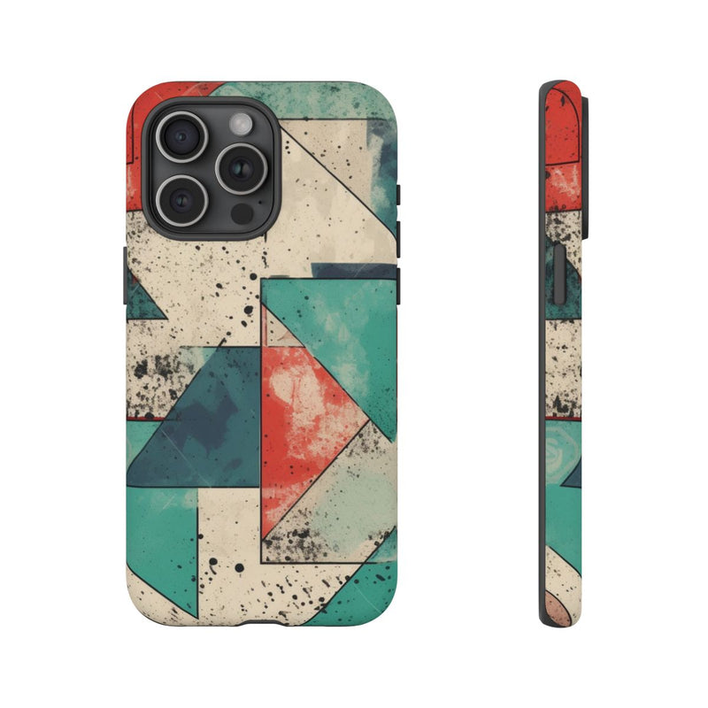 Abstract Geometrisch Patroon in Gedempte Kleuren