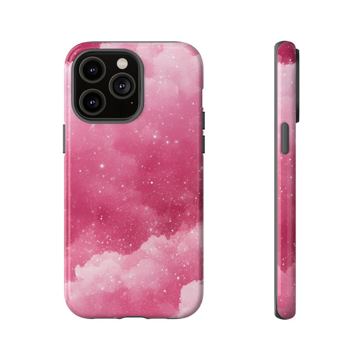 Roze Glitterwolkenstructuur