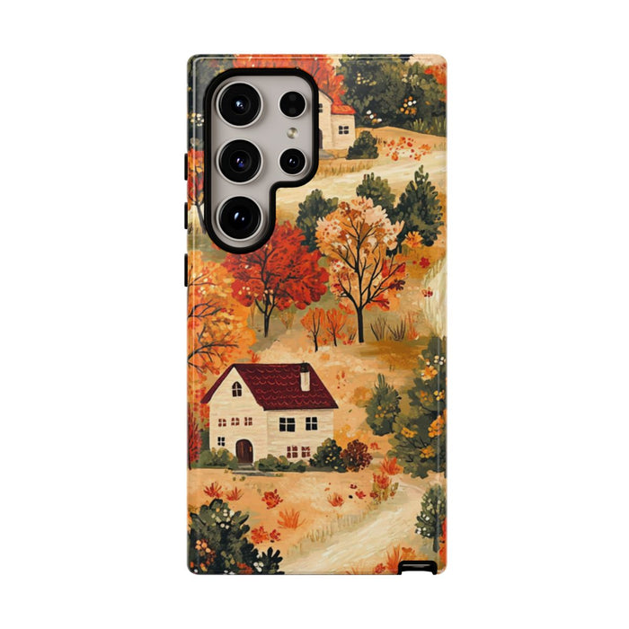 Herfstlandschap met Huizen