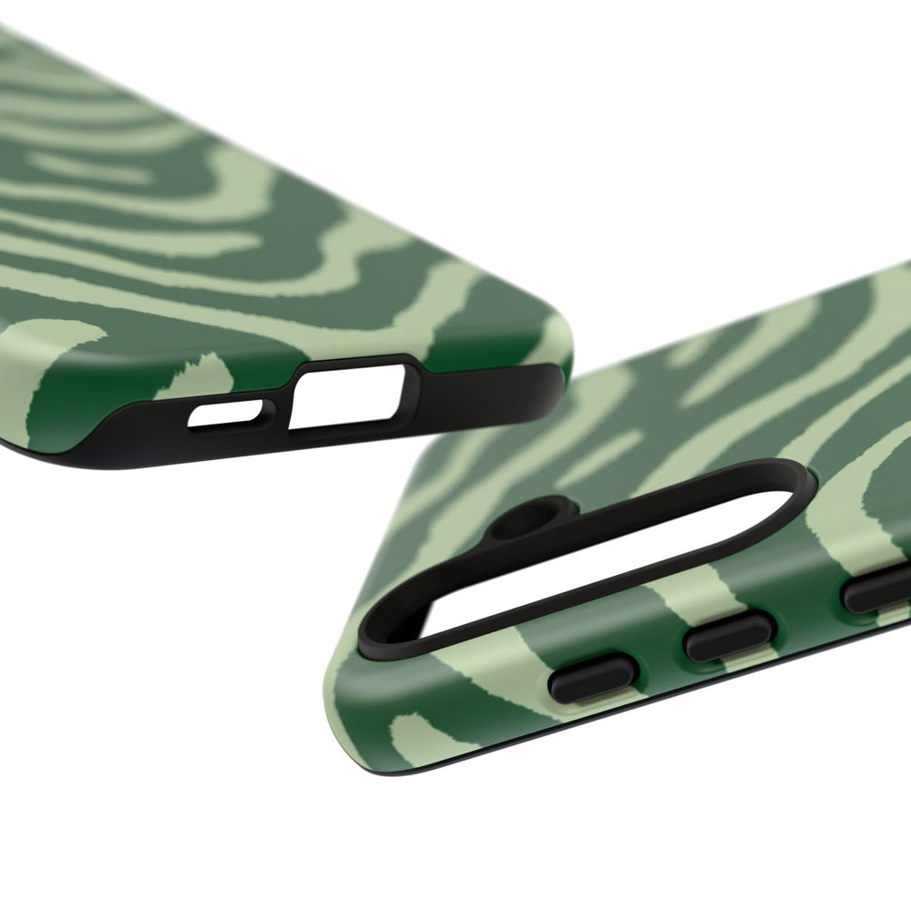 Groen Golvend Strepenpatroon