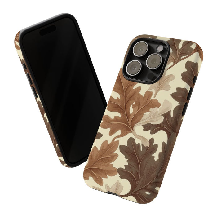 Eikenbladerenpatroon in Neutrale Kleuren