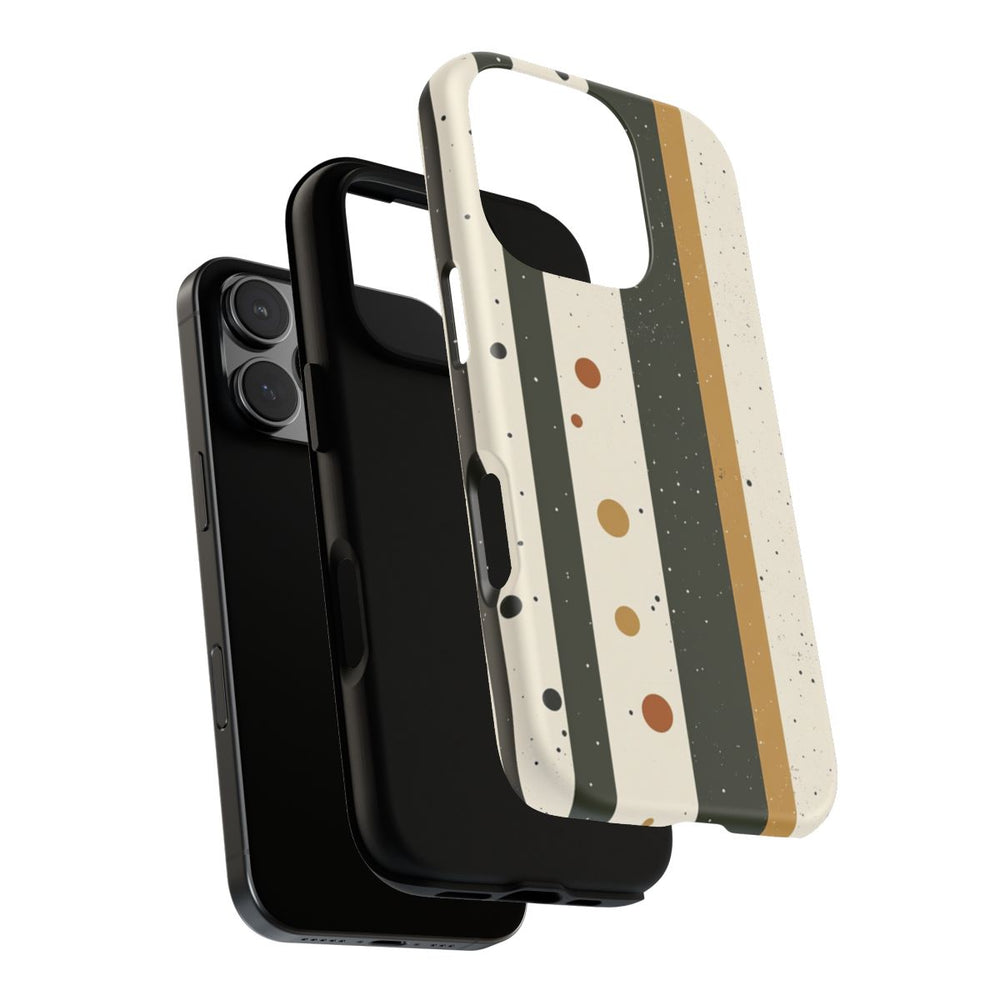 Retro Verticale Strepen en Stippenpatroon