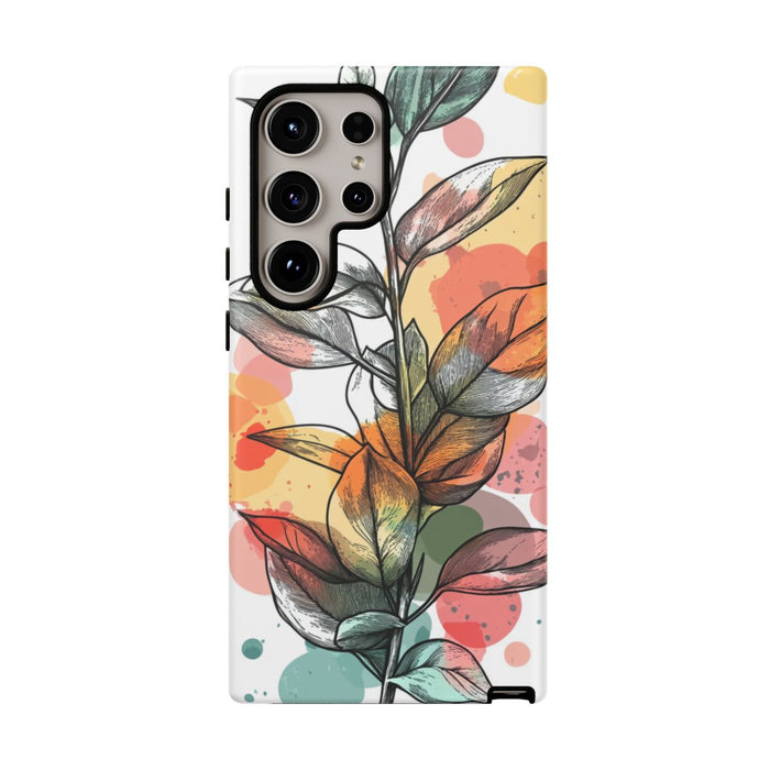 Kleurrijke Botanische Lijntekening