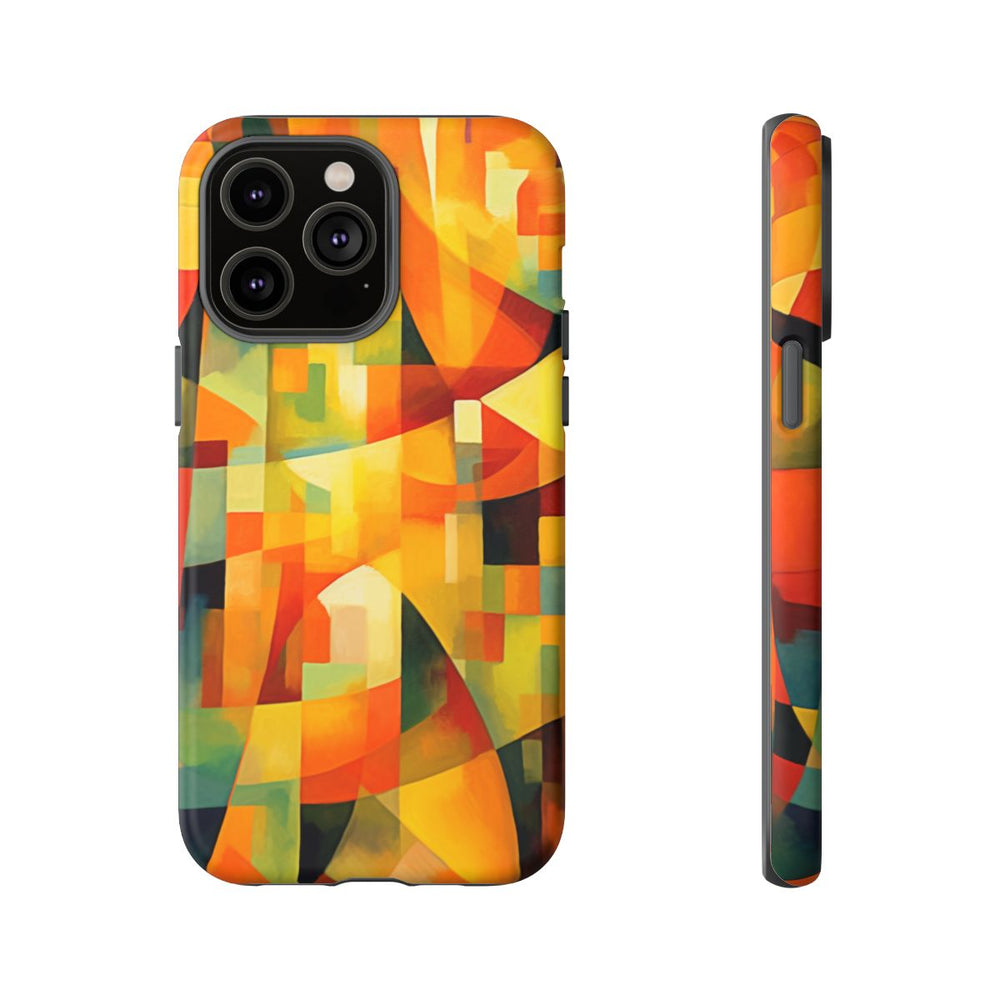 Abstracte Geometrische Vormen in Warme Kleuren