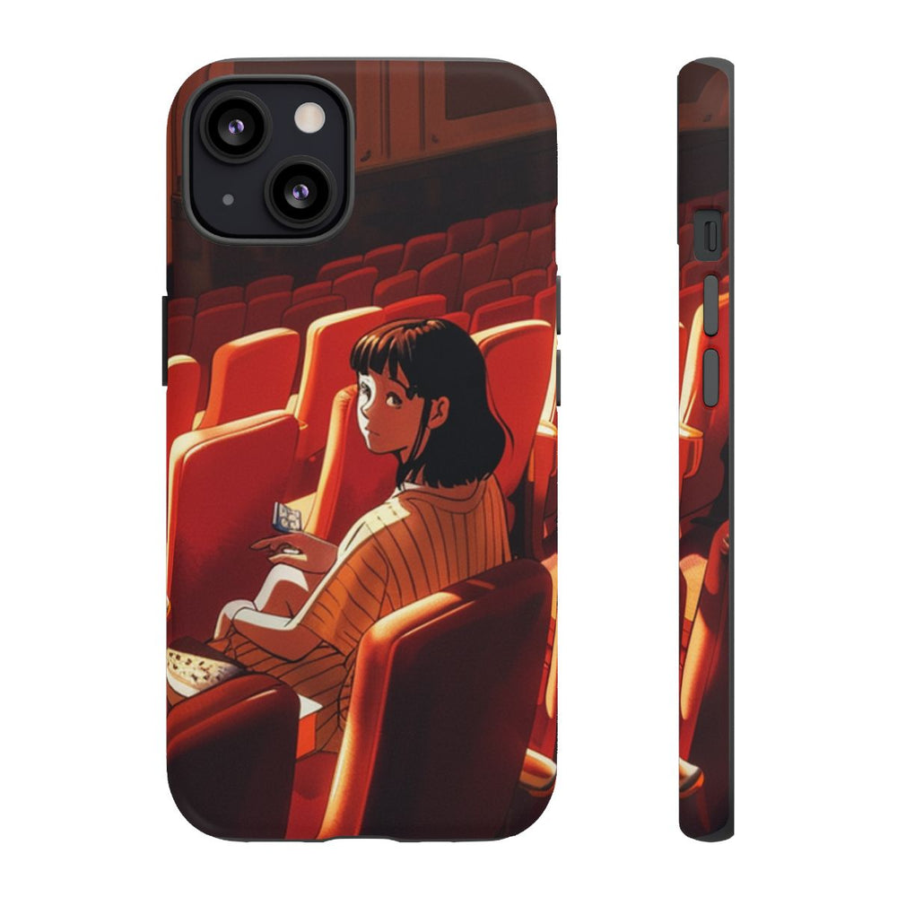 Meisje Zittend in Rode Theaterstoelen