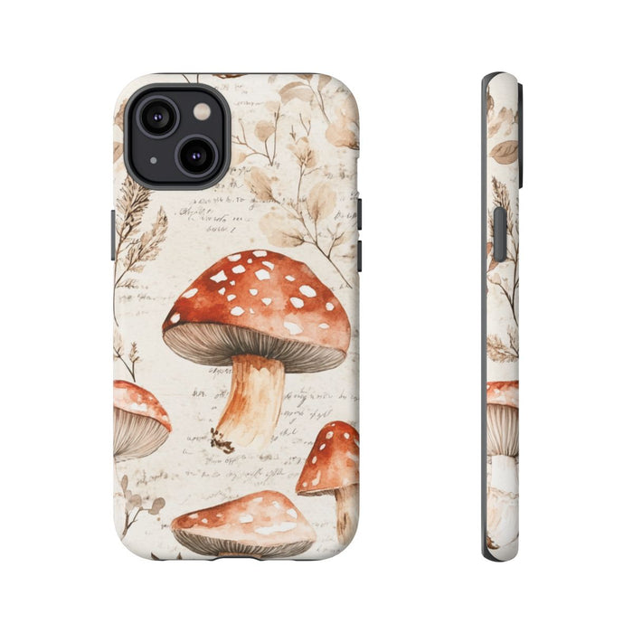 Aquarel Rode Paddenstoelen en Botanische Illustraties