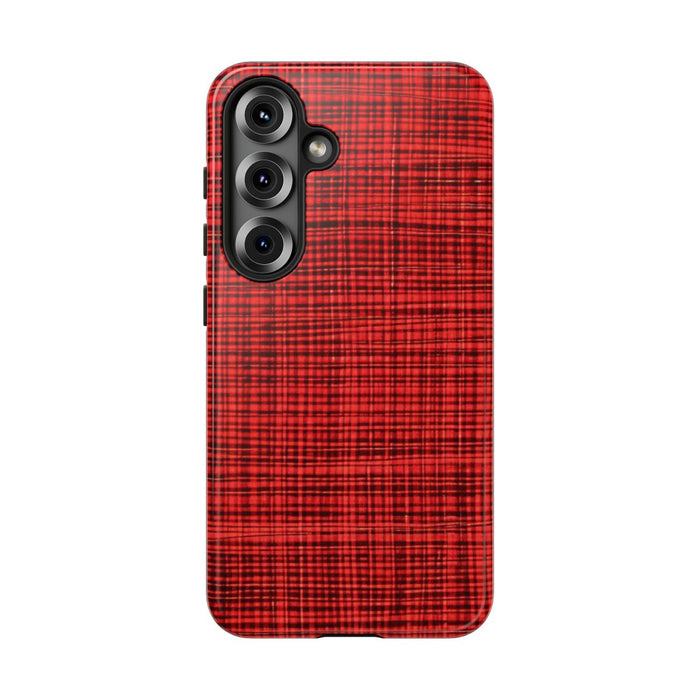 Rood Geruit Textielpatroon