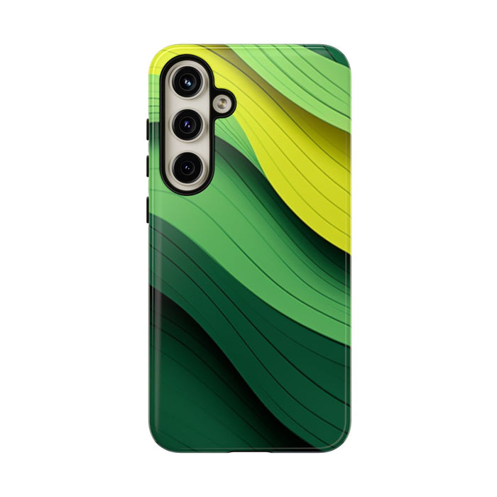 Groen-Geel Golvenpatroon