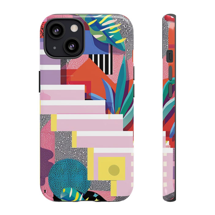 Kleurrijk Abstract Geometrisch en Botanisch Ontwerp