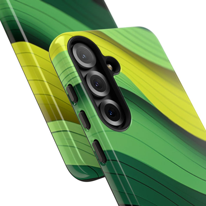 Groen-Geel Golvenpatroon