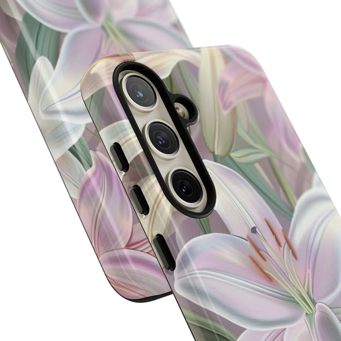 Pastelkleurige Paaslelies Bloemenpatroon