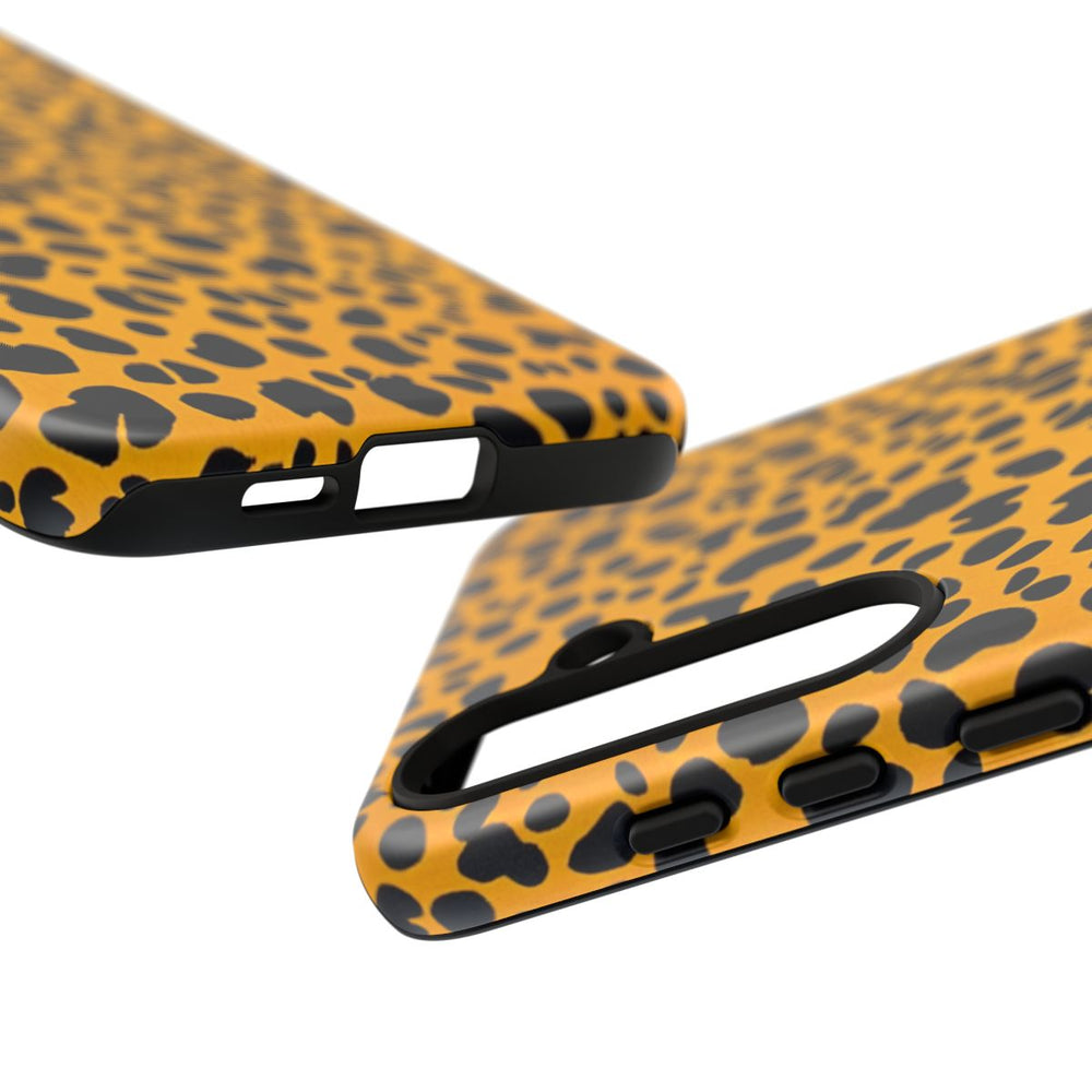 Zwart-Oranje Abstract Dierenprint