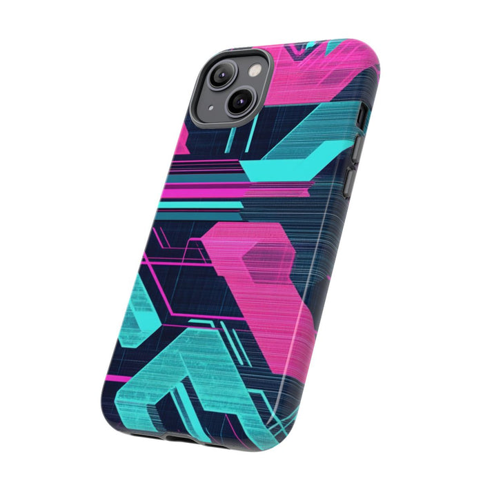 Neon Geometrisch Cyberpunkpatroon