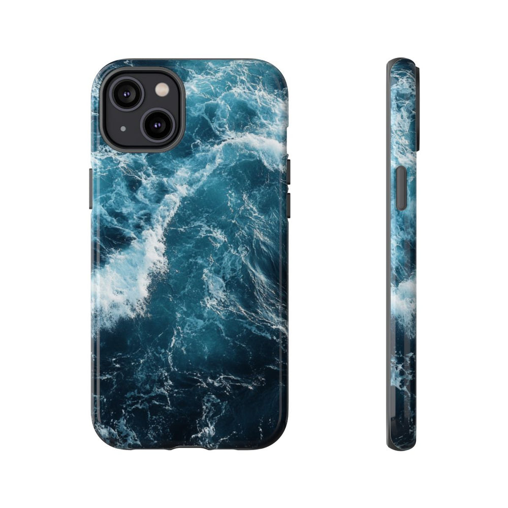 Oceaangolven in Diepblauw