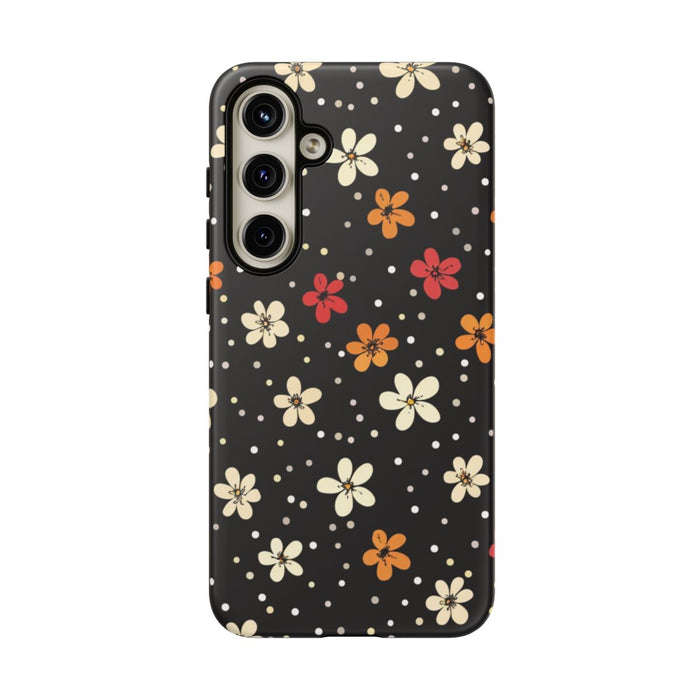 Kleine Kleurrijke Bloemen en Stippenpatroon