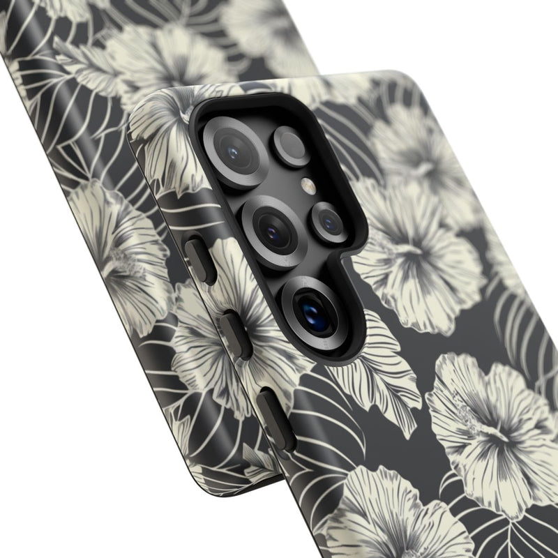 Monochroom Bloemenpatroon