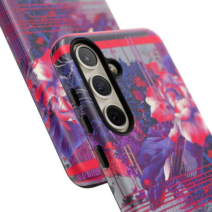 Abstracte Bloemmotieven met Neonaccenten
