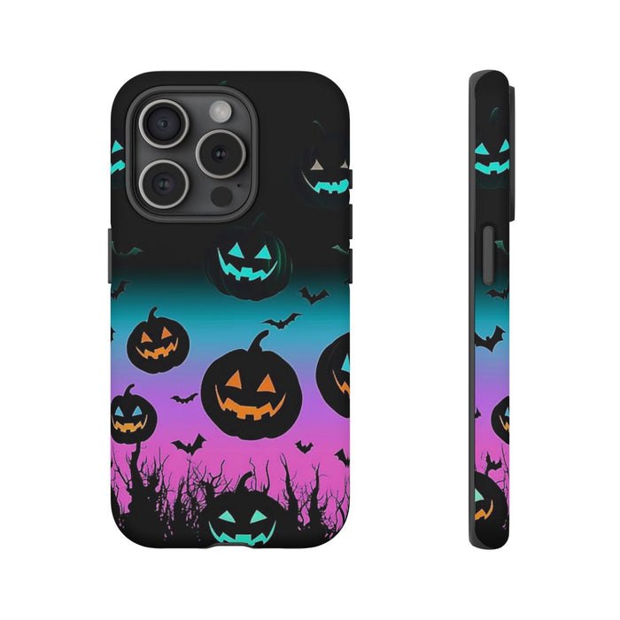 Gloeiende Halloween Pompoenen en Vleermuizen