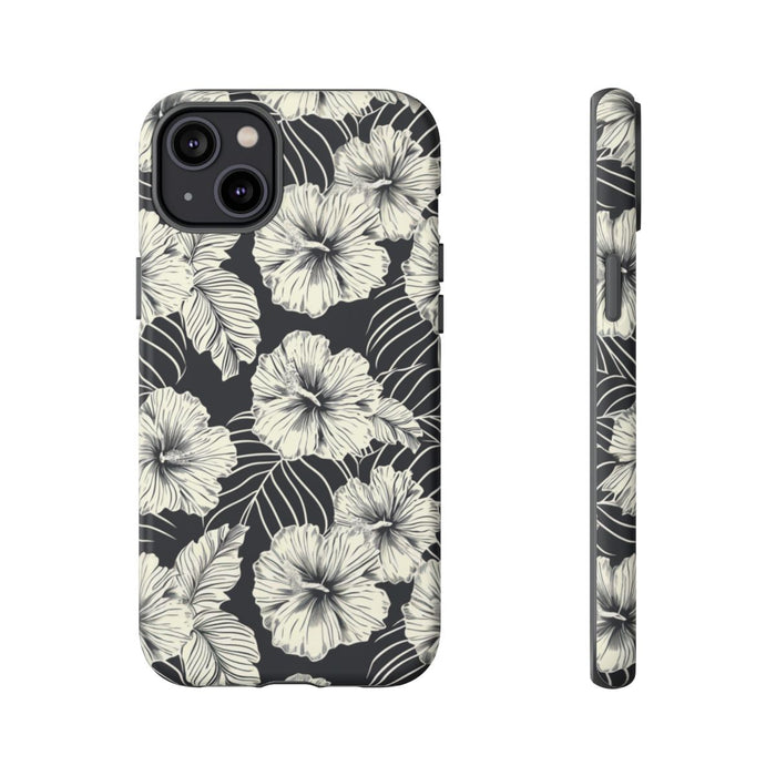 Monochroom Bloemenpatroon