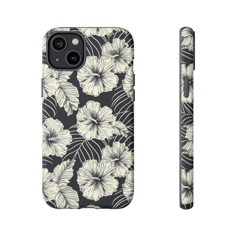 Monochroom Bloemenpatroon