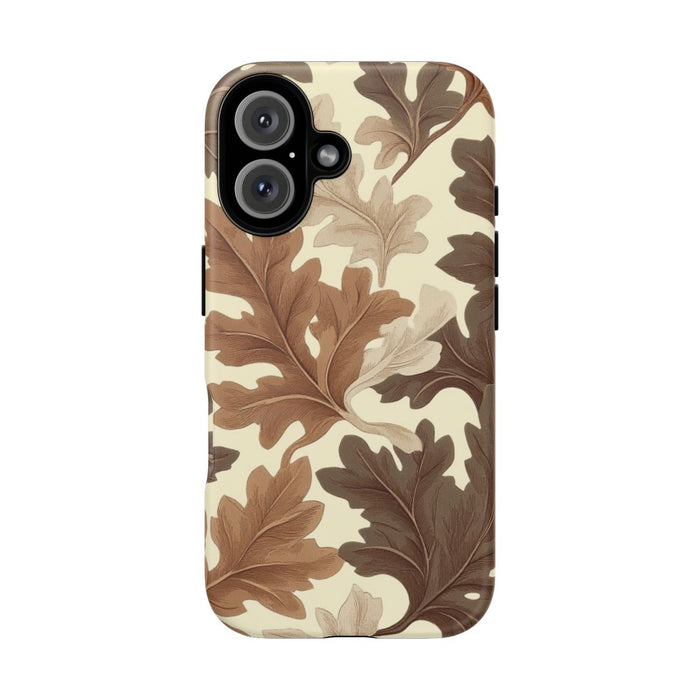 Eikenbladerenpatroon in Neutrale Kleuren