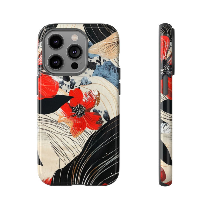 Rood Bloemen Abstract Patroon