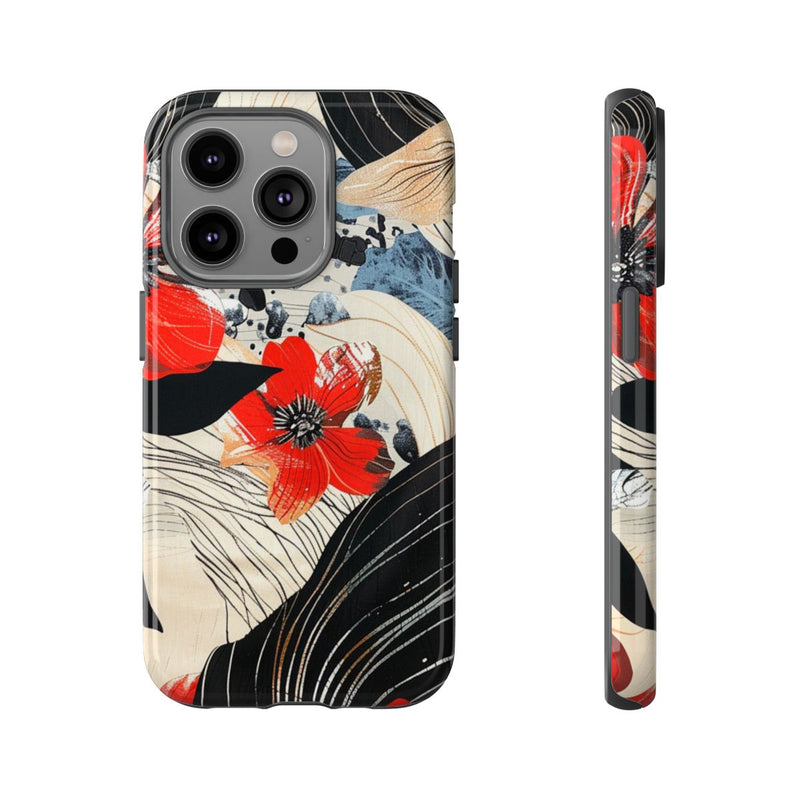 Rood Bloemen Abstract Patroon