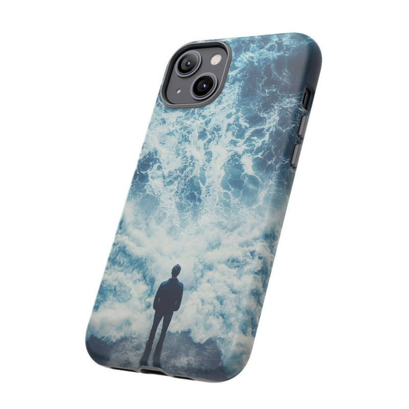 Man Tegenover Oceaangolven