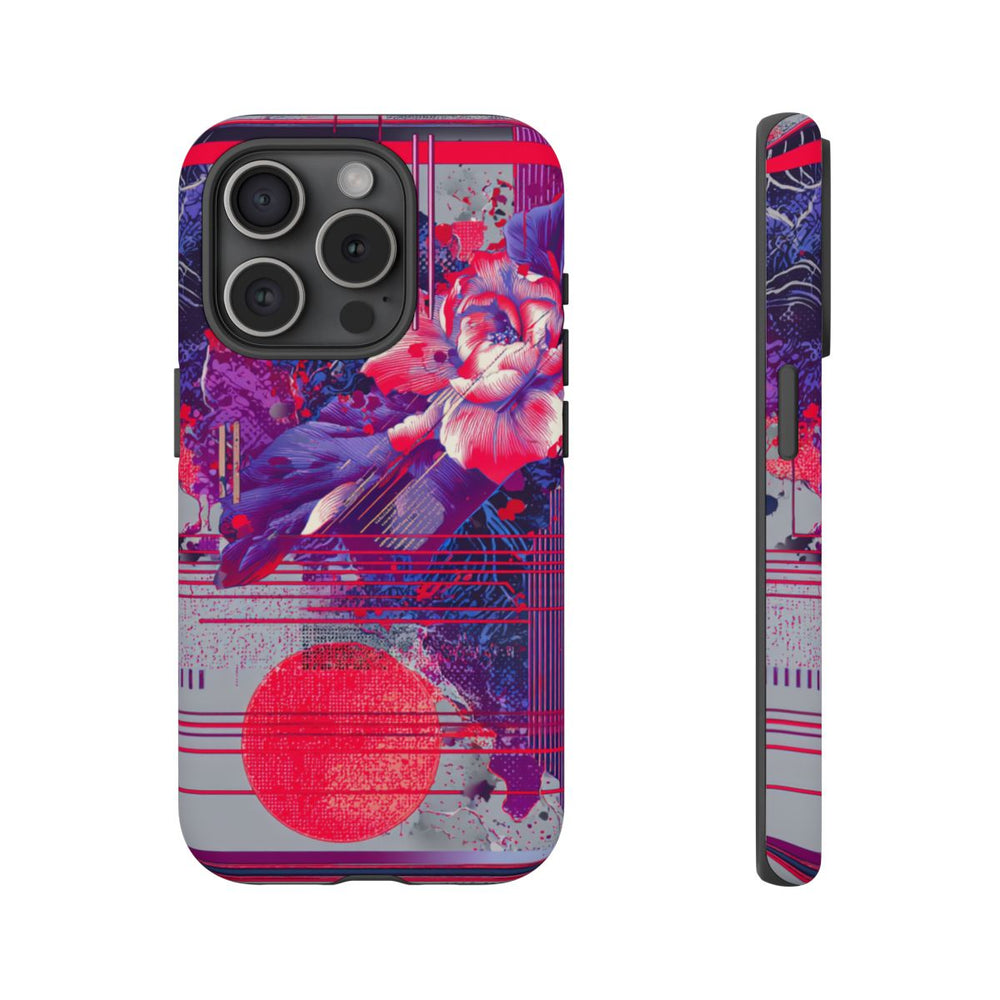 Abstracte Bloemmotieven met Neonaccenten
