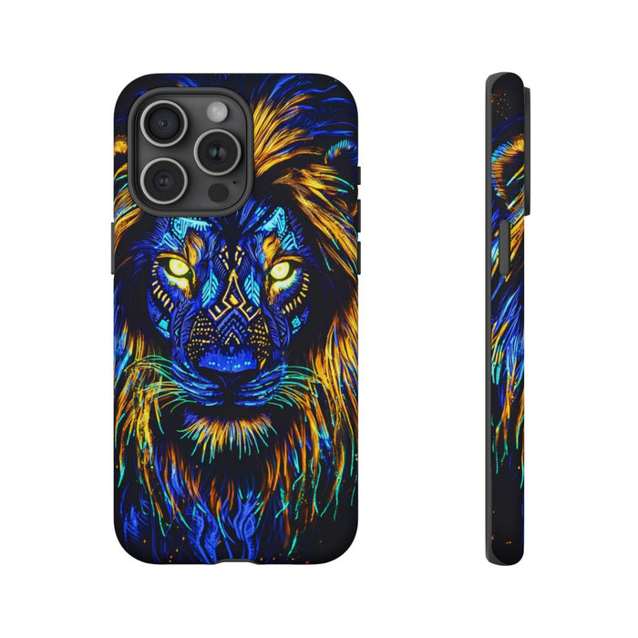 Gloeiende Leeuwenkop met Tribal Kunst