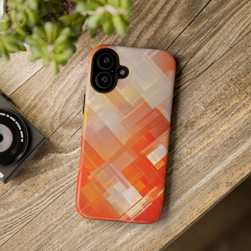 Abstract Geometrisch Oranje Patroon