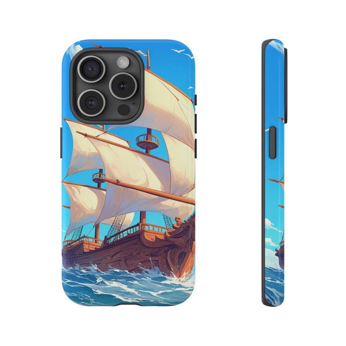 Zeilschip op Blauwe Oceaan