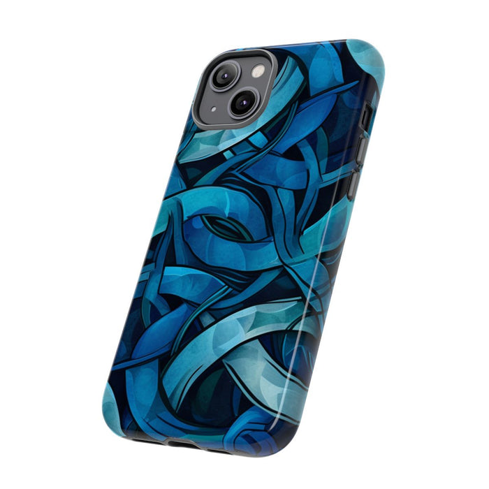 Blauw Keltisch Knoopmotief