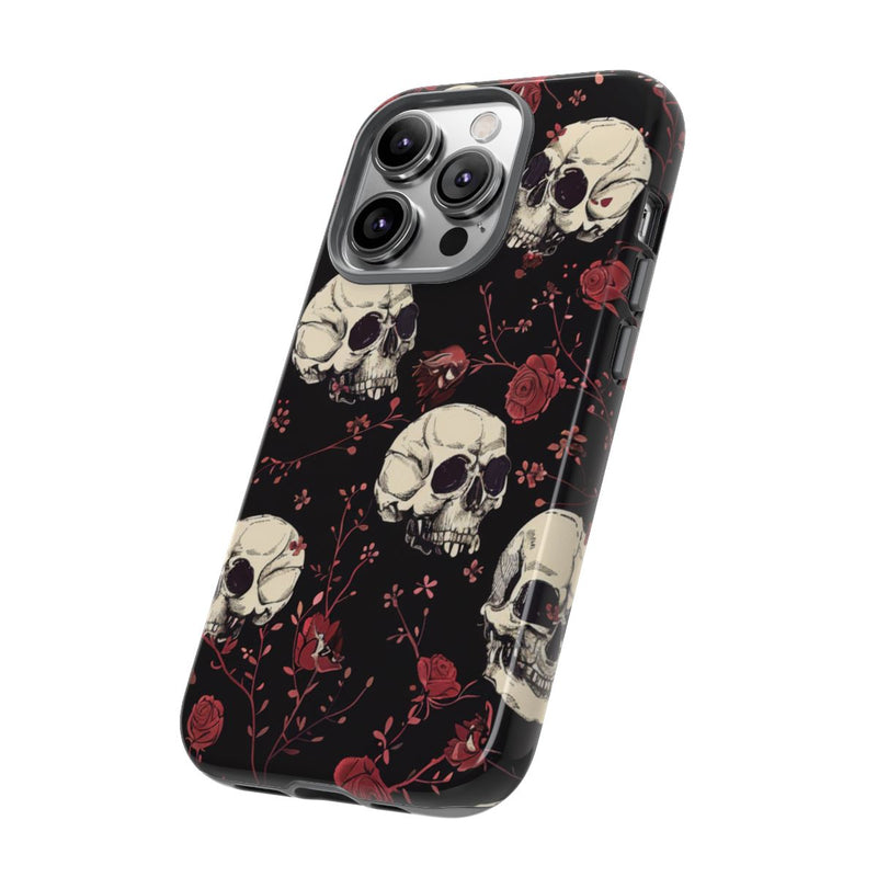 Schedels en Rode Rozenpatroon