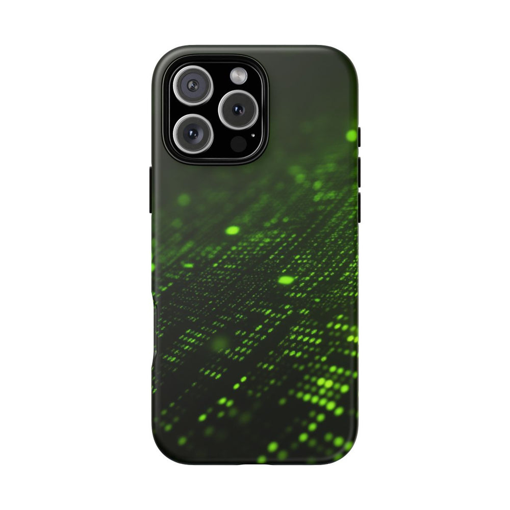 Abstract Groen Digitaal Rasterpatroon