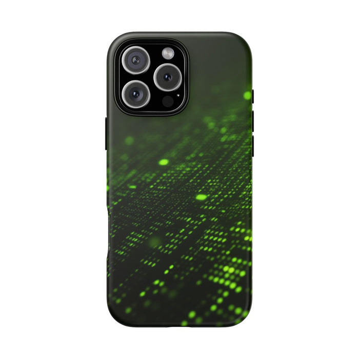 Abstract Groen Digitaal Rasterpatroon