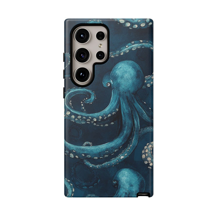Blauw Octopus Tentakelpatroon