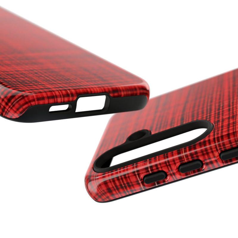 Rood Geruit Textielpatroon